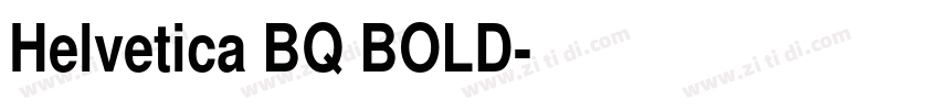 Helvetica BQ BOLD字体转换
